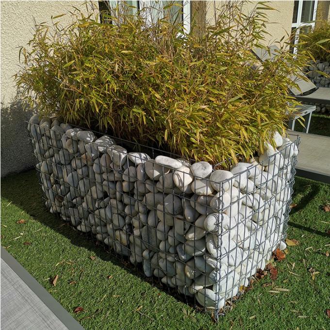 grillage Rock Walls de rivages de mur de soutènement de cage en métal de trou du diamètre 5x10 de 4.5mm 1