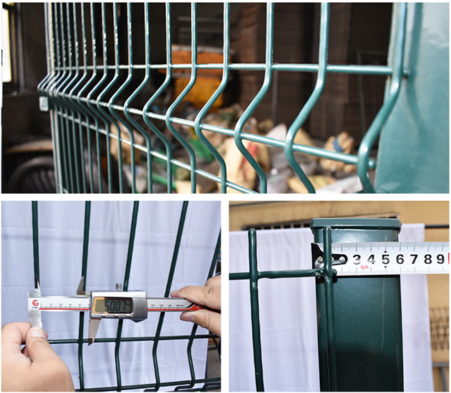 Le fil enduit par PVC écologique Mesh Fence 3D a courbé la barrière soudée par sécurité 0