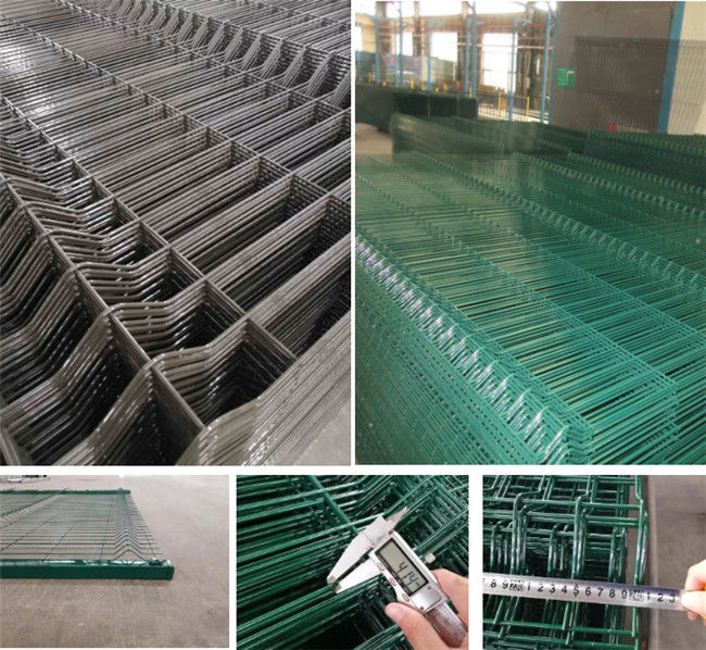 le fil enduit par PVC Mesh Fence 3d de 3000*1830mm a courbé la sécurité soudée 2