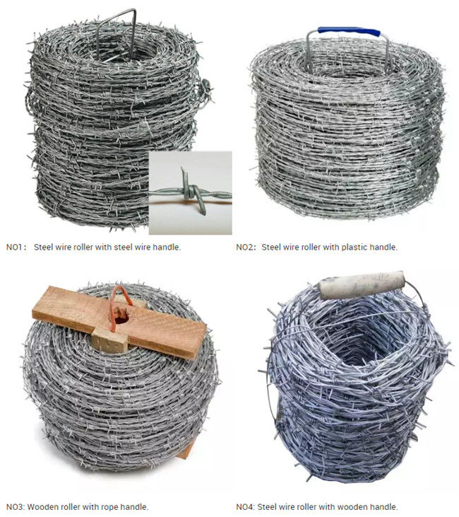 # 12 14 vert de 16 PVC ont enduit le barbelé galvanisé pour la barrière de prairie 1
