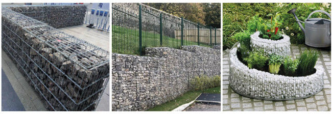 Galfan galvanisé 50×50mm a soudé le mur de Gabion Mesh For Designing Fence Retaining 2