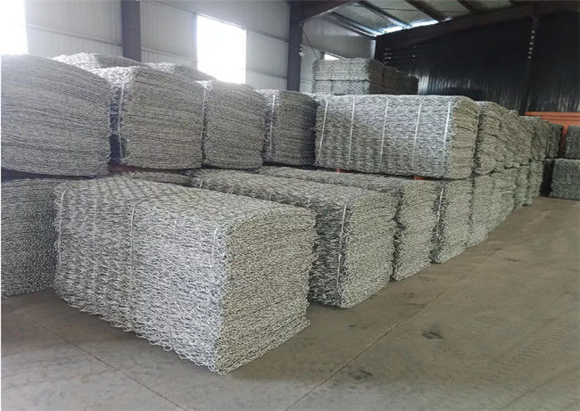 3mm Gabion Mesh Baskets Heavy Duty Triple ont tordu l'acier galvanisé tissé hexagonal 1
