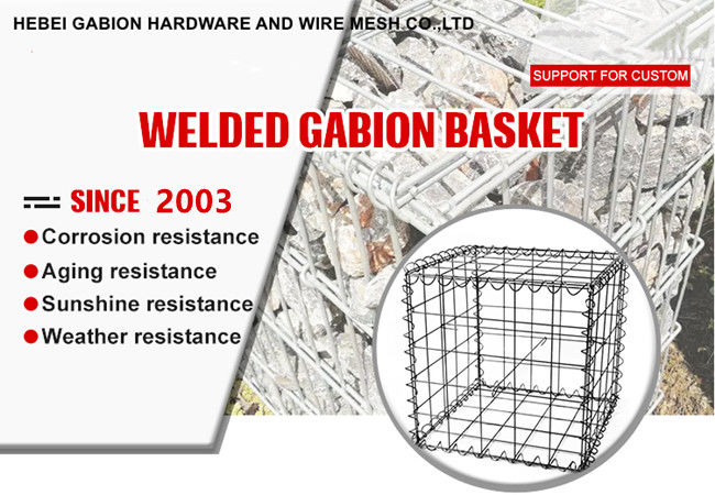 La garde à haute résistance Gabion Sea Wall 200*100*100 de Dura a soudé le mur de soutènement de fil 0