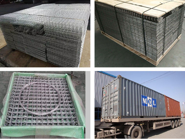 Cage décorative soudée par 2x1x1m de Diy Mesh Gabions Retaining Wall Basket 2