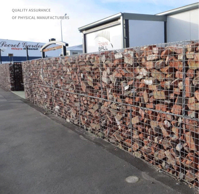 Le PVC a enduit des paniers de Galfan Gabion de corrosion de Rock Walls Anti de grillage 2