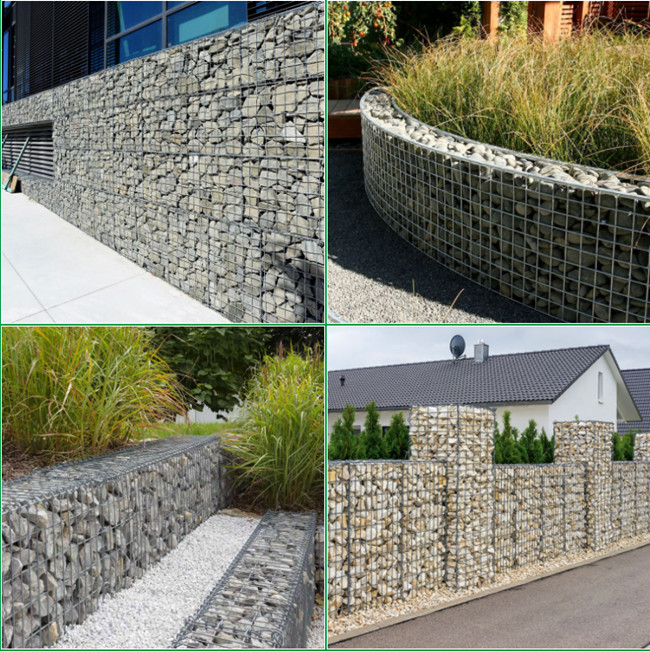Mesh Rock Filled Gabions soudé fortement galvanisé 75×75mm antirouille 2