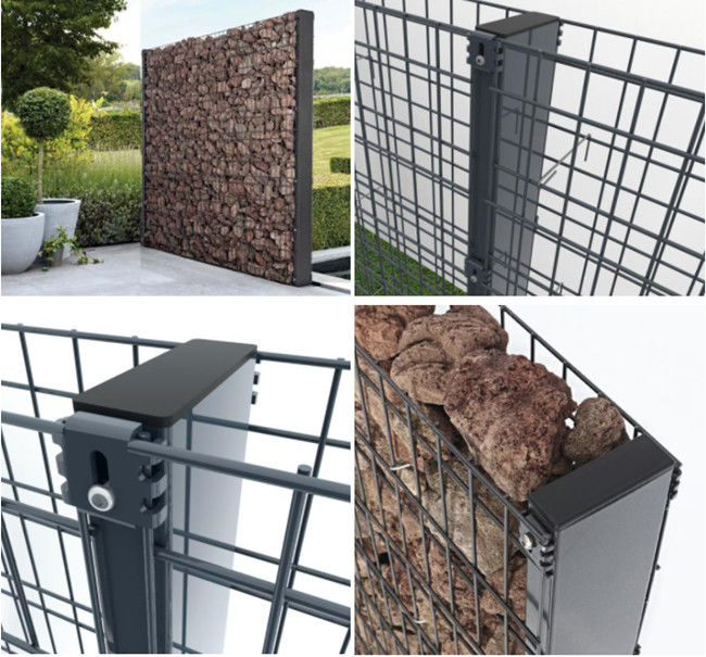 le CE de 100x50mm a soudé le mur simple de jardin de Gabion de fil de la boîte 8mm de Gabion 0
