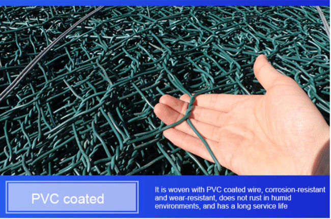 Le PVC tissé de 3.2mm a enduit OIN hexagonale 9001 de Gabion Mesh Baskets 1