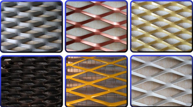 bâche en aluminium décorative architecturale de 6mm Diamond Mesh Sheet For Curtain Wall 2