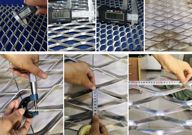 1220*2440mm 316 métal perforé hexagonal augmenté en métal solides solubles d'acier inoxydable 1