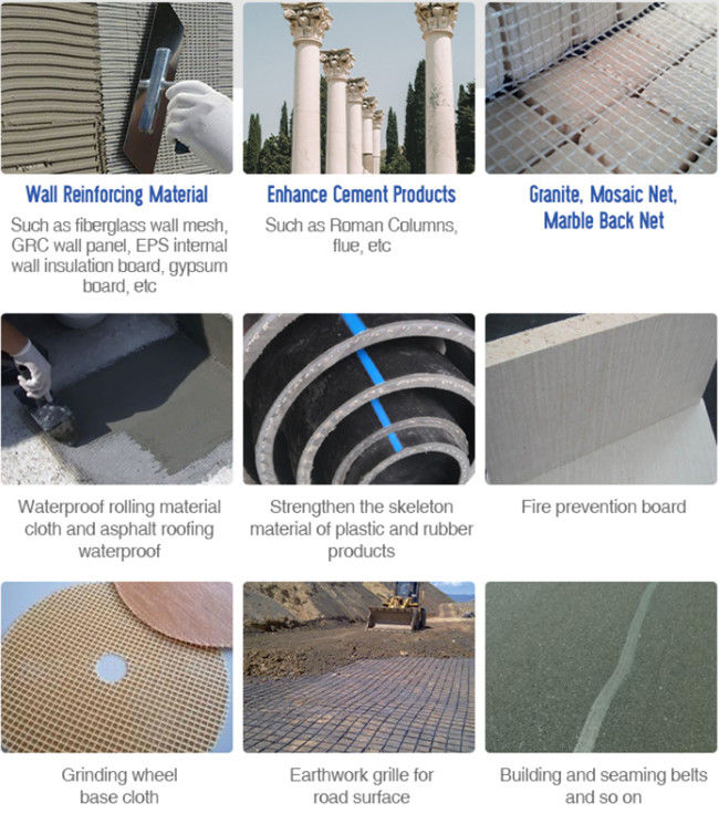 fibre de verre Mesh Fabric de Mesh For Concrete Countertops 5x5 de fibre de verre de 120g 4*4 1