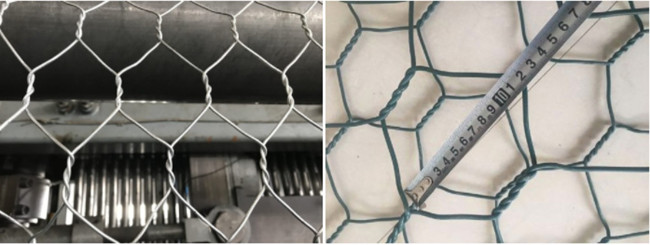 4mm Gabion enduit par PVC  ouverture de 80mm x de 100mm 0