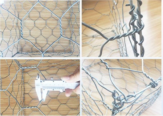 le PVC galvanisé tissé par 0.3m a enduit le renfort de plage de mur de soutènement de boîte de Gabion 0
