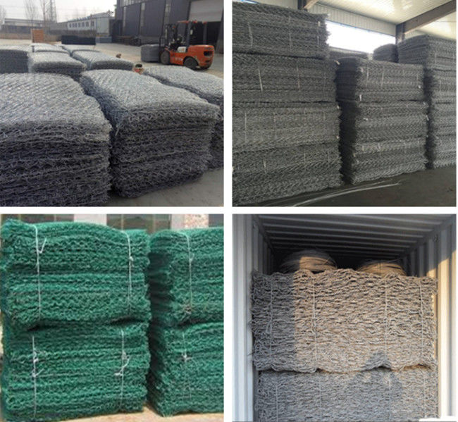 le sortilège de 2x1x1m a soudé le fil galvanisé de lien d'Al Coated 2.2mm de boîte de Gabion 3