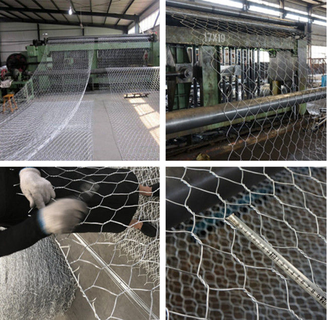 la berge de 2m x de 1m x de 0.5m a galvanisé OIN 9001 de boîte de Gabion diplôméee 0