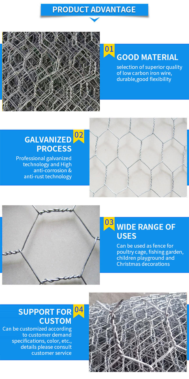 L'immersion chaude hexagonale a galvanisé le fil de poulet grand de 6ft Mesh For Bird Cage 0