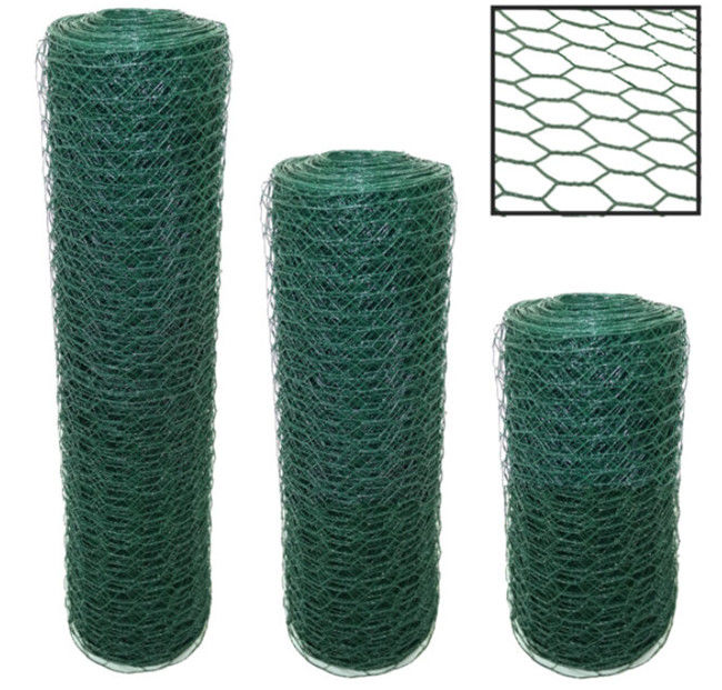 le PVC hexagonal galvanisé par 4ft de fabrication de fil de volaille a enduit le fil de poulet BWG 12 1
