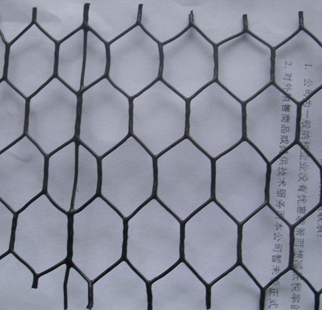 Vinyle hexagonal 60" noir enduit de fabrication de volaille de mesure de Wire 20 de barrière X150 1" maille 0