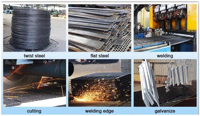 Sous-sol Mesh Plain Bar Grating Steel de HDG pour le parking et l'allée 0