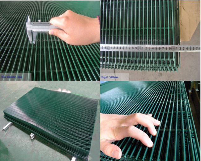 Anti panneau de vision claire de Mesh Fence 358 de montée de 12.7*76.2 millimètre 2