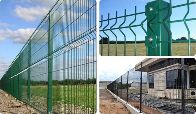 La triangle pliant la soudure Mesh Fence Panels Outdoor Garden 3d de 3.0mm a courbé 1