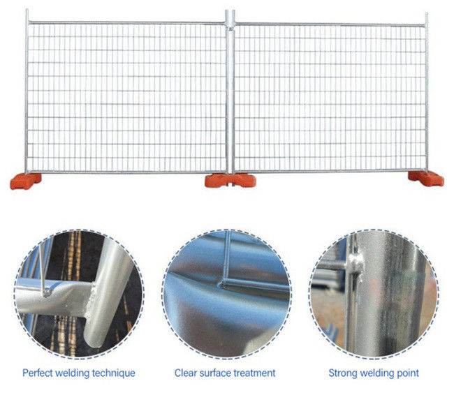 barrière provisoire Panel de construction galvanisée par métal de 75×150mm 5mm profondément 0