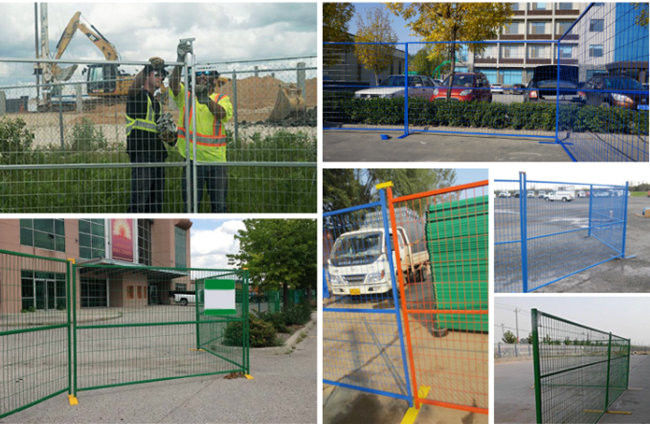 1.5mm 6' ' barrière provisoire Panel Q235 de construction de la sécurité ×9.5 portative 1