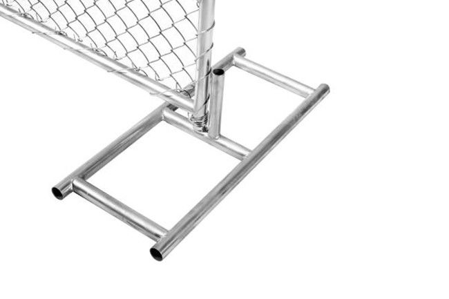 Le jet argenté provisoire extérieur lisse de Panel 6x12 de barrière de la construction 8×10 a peint 0