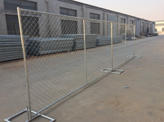 Barrière galvanisée Panels Chain Link de construction en métal 75x75mm 6x12ft 0