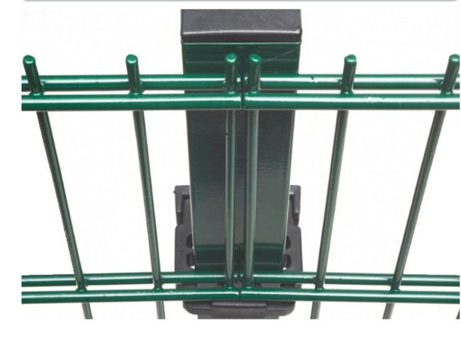 Le PVC lourd de mesure a enduit le double grillage soudé 656 868 horizontaux 0