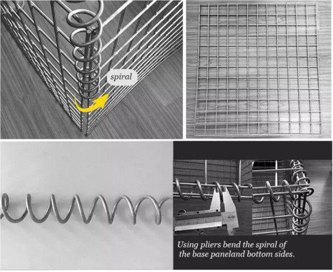 Les biens 4.5mm Gabion ont soudé le fil Mesh Hot Dipped Galvanized Iron 0