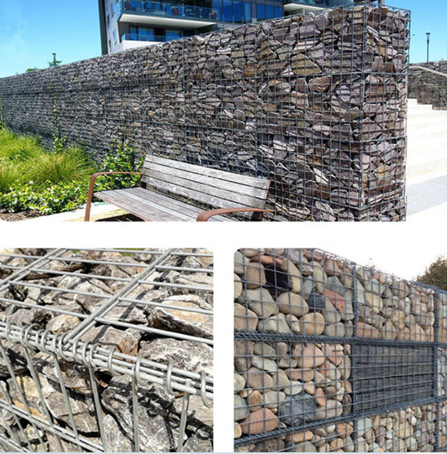Longs blocs populaires de mur de soutènement de paniers de Gabion de roche de la taille 4m 0