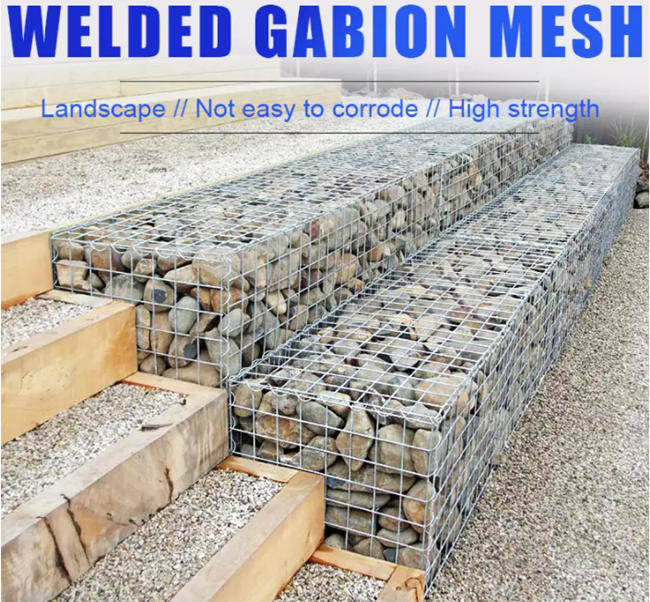 3m x 1m x protection de Gabion soudée par 1m Mesh Galvanized For River Bank 0