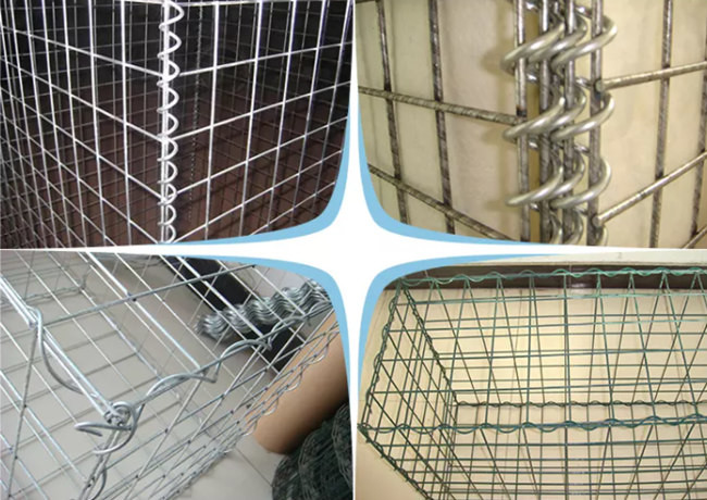 Le mur en pierre de cages a soudé le trou de la mesure de fil de Mesh Gabion 4mm 5x5 cm 1