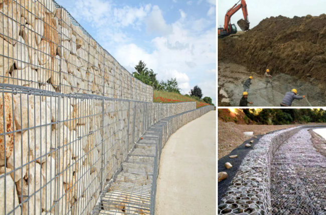 le mur de soutènement de fil d'acier de 3mm a galvanisé la boîte soudée de Gabion 2