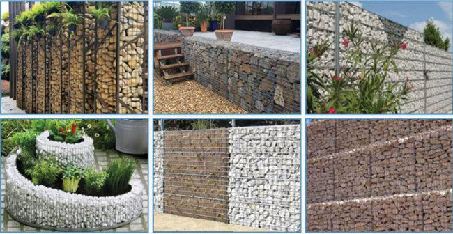 100 x 80 x boîte de Gabion galvanisée par 30cm ont soudé la barrière en pierre renforcée 3