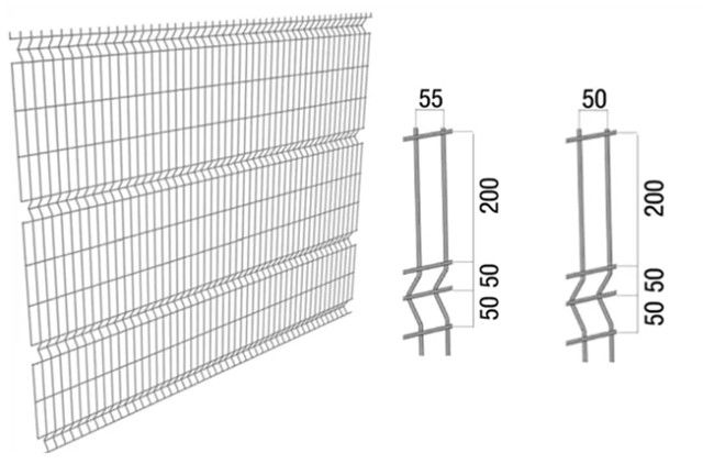 le recourbement de Mesh Panels Home Decorative Metal 3d de fil soudé par 4mm a courbé 0